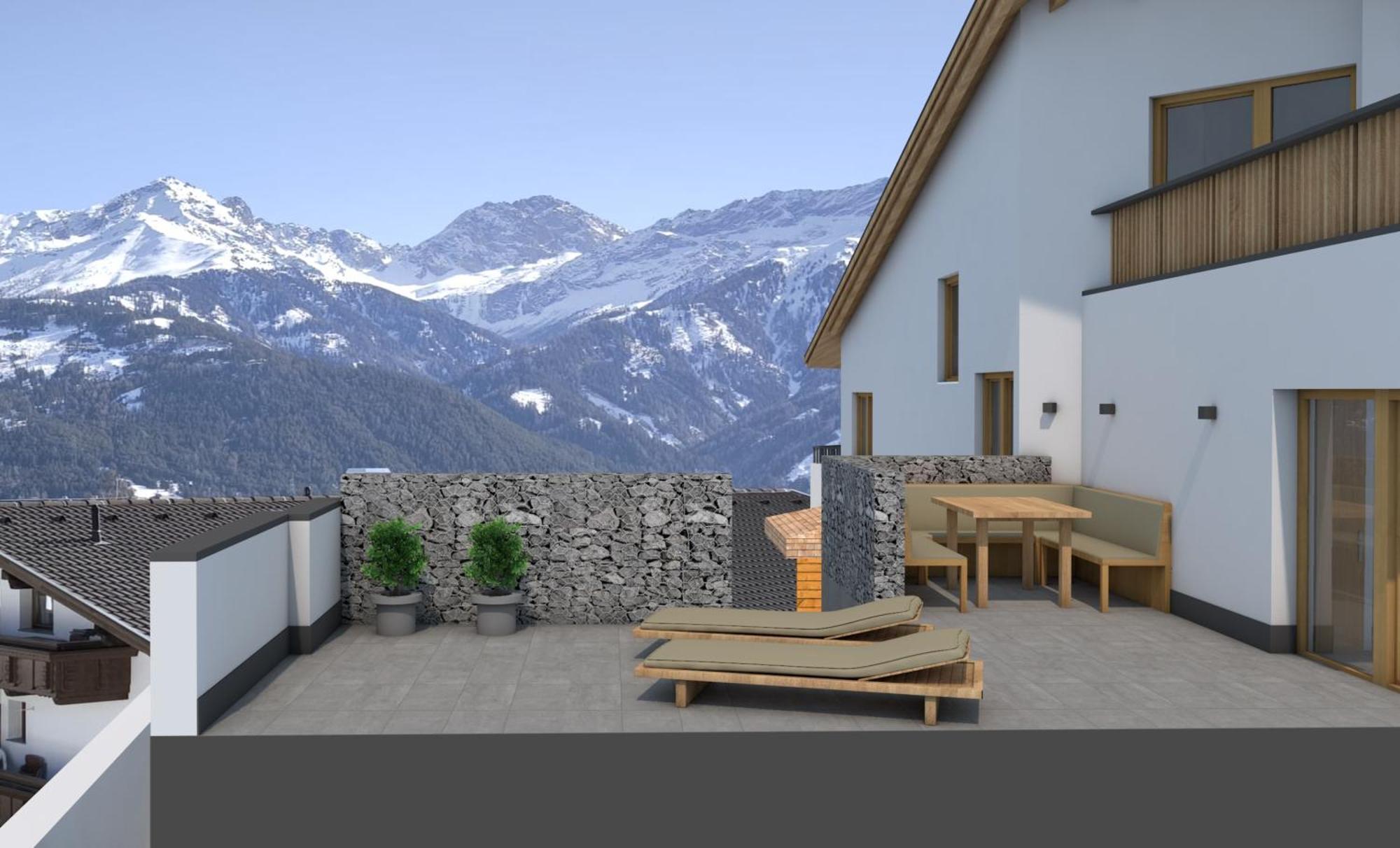 Hotel Garni Fernblick Fiss Exterior foto