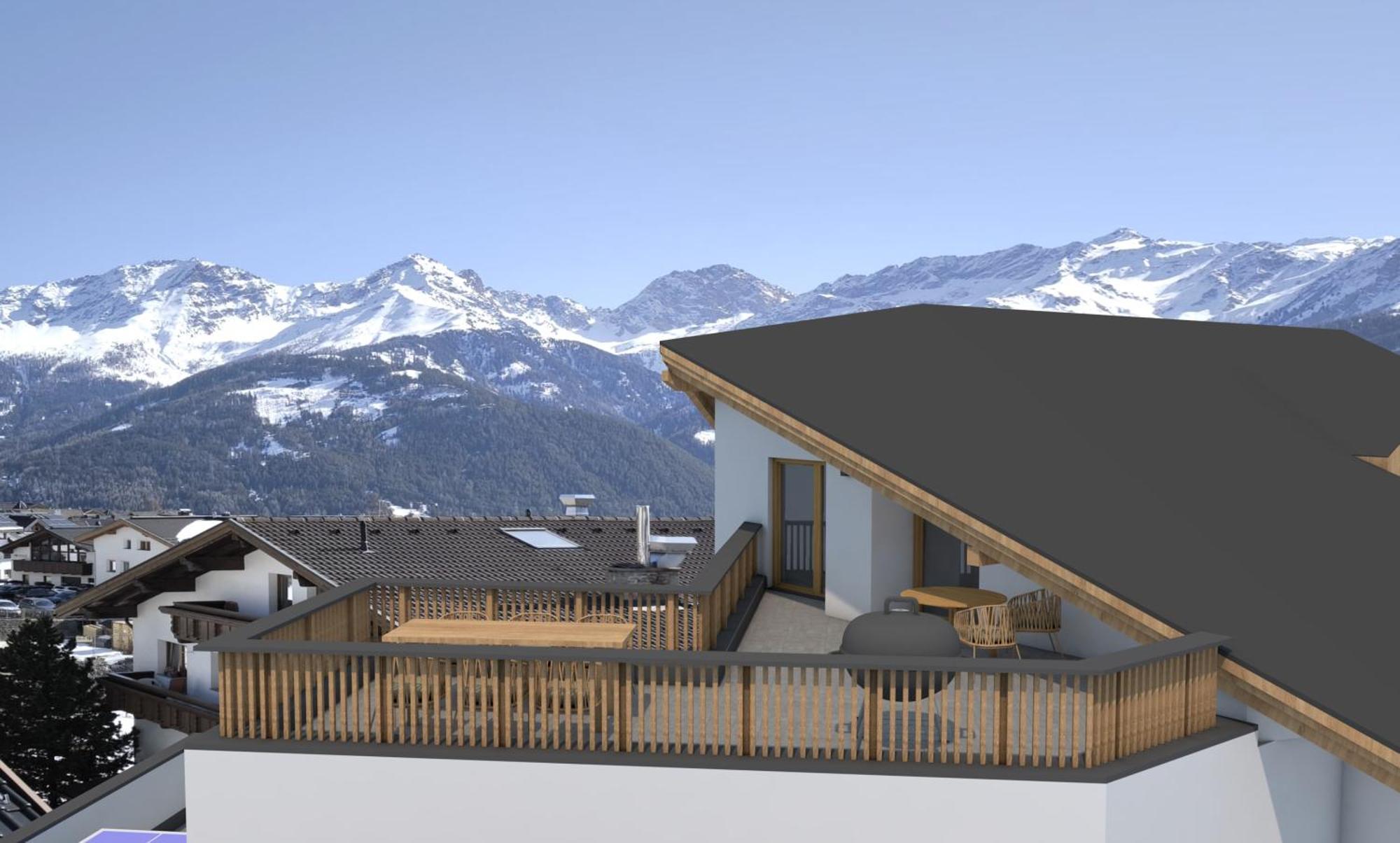 Hotel Garni Fernblick Fiss Exterior foto
