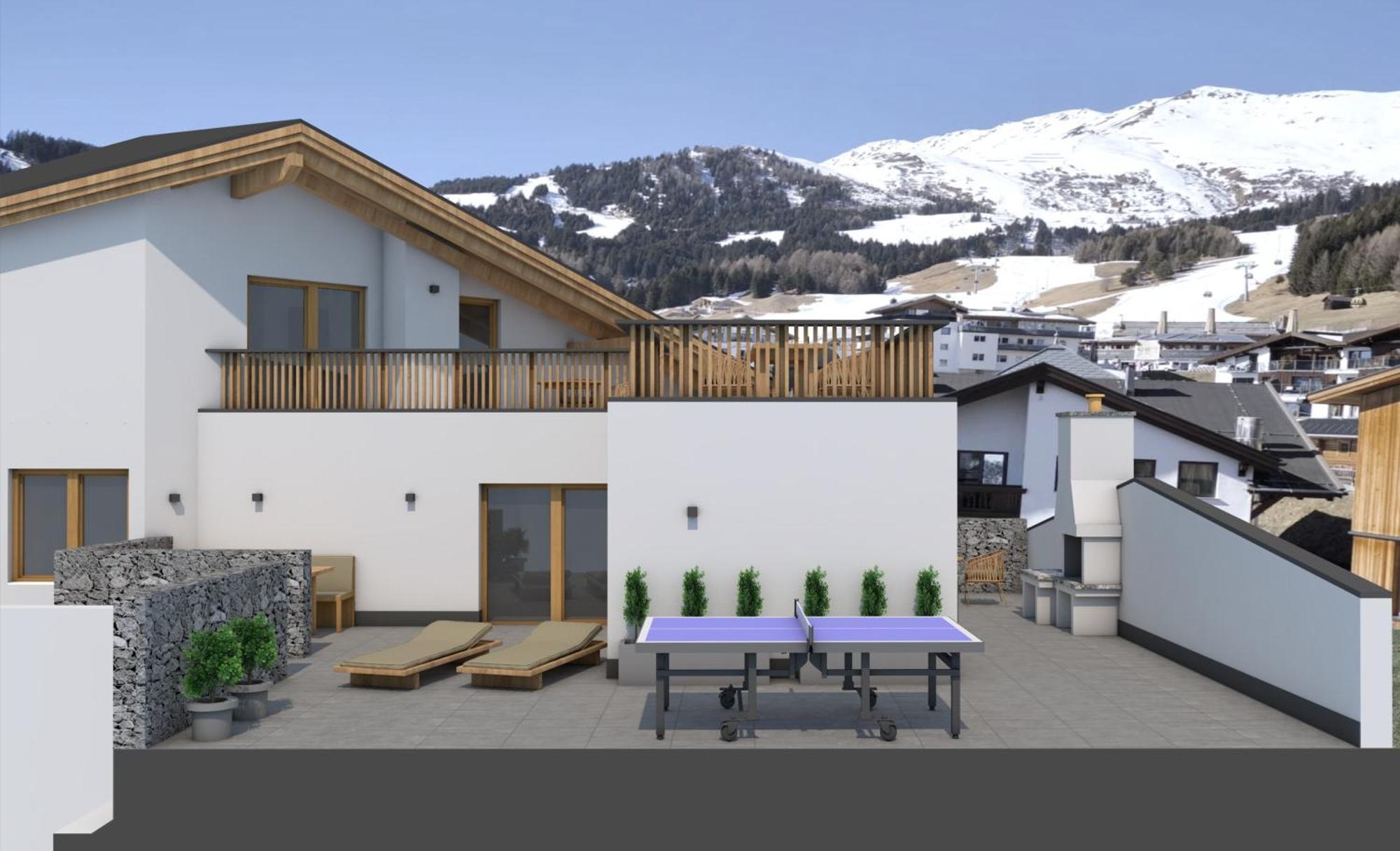 Hotel Garni Fernblick Fiss Exterior foto