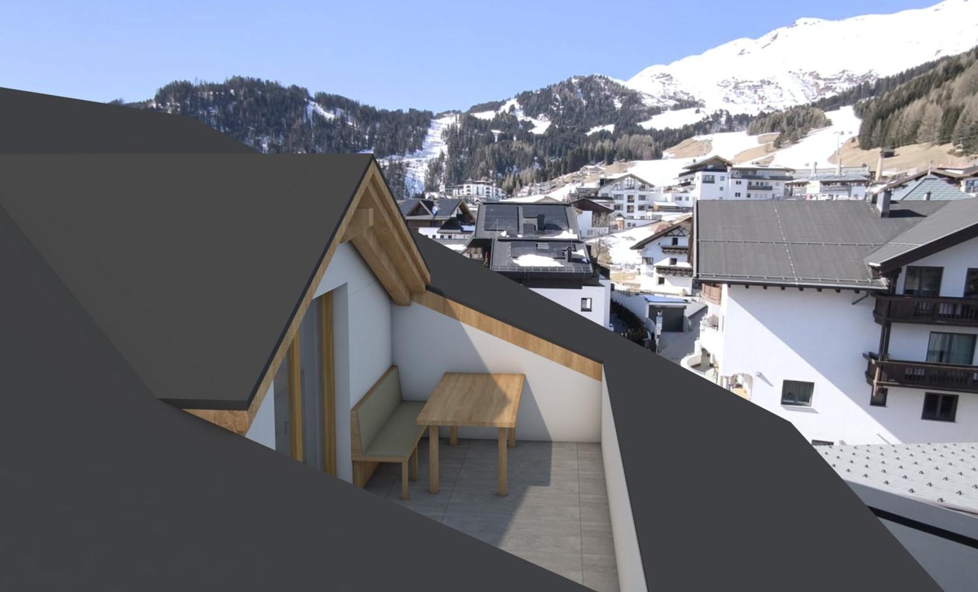Hotel Garni Fernblick Fiss Exterior foto