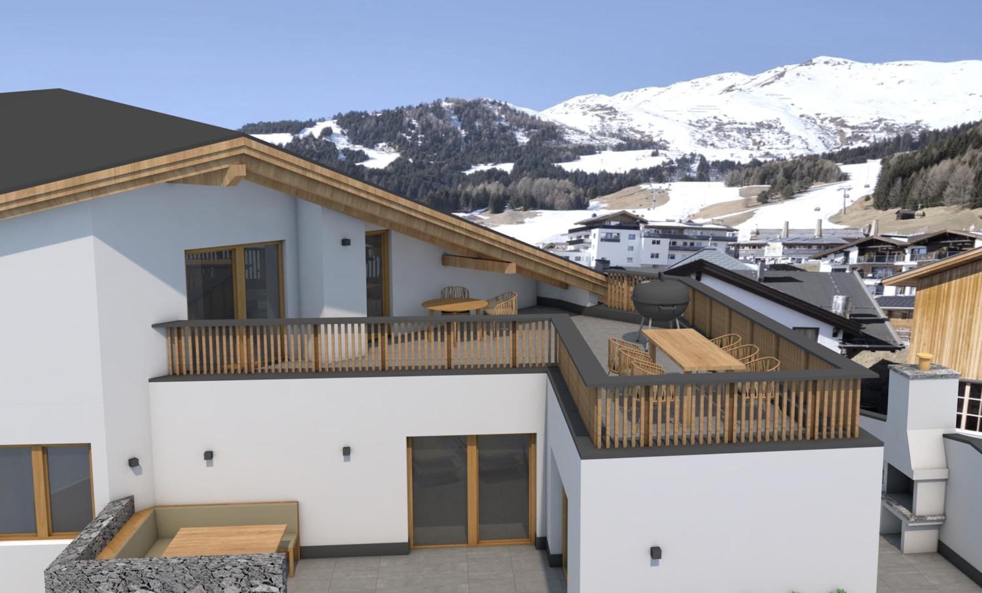 Hotel Garni Fernblick Fiss Exterior foto